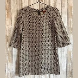 Tory Burch Tunic Dress SZ 2 Geometric 100% Silk